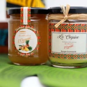 PEPO BOX duo de bougie et de confiture-Les petits pot de l'Ogooué